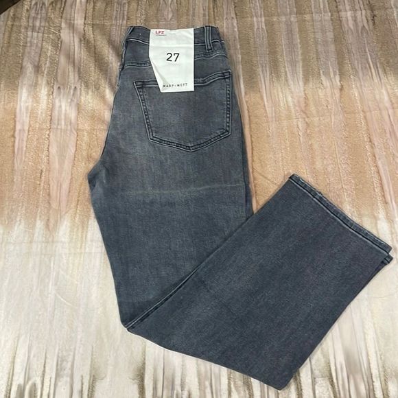 Warp + Weft Denim - Warp + Weft | LFZ - High Rise Relaxed Straight Jeans-27